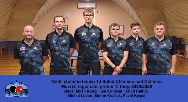 D tym oddíl stolního tenisu Chlumec nad Cidlinou 2025